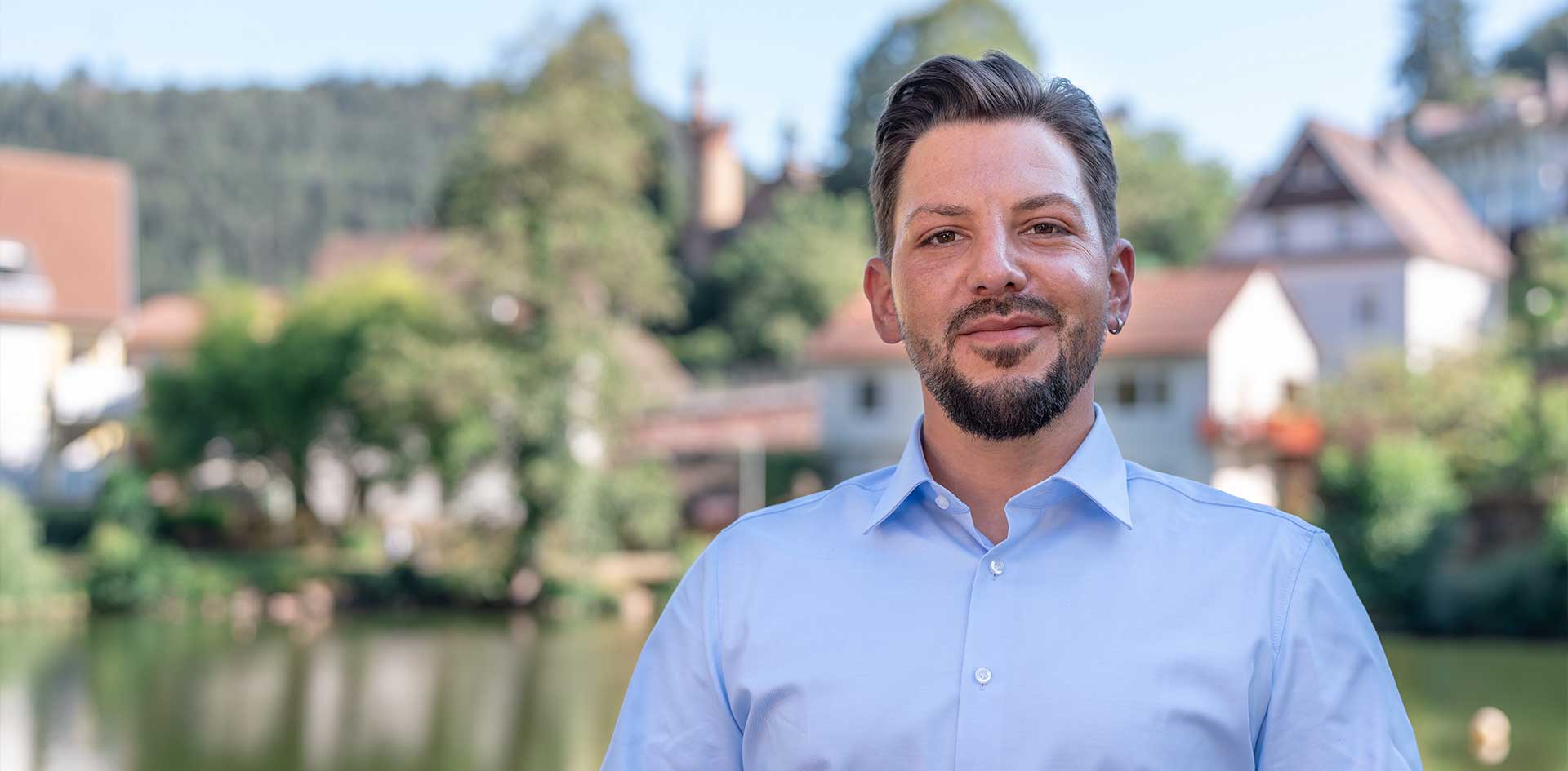 Oliver Maier, Bürgermeisterkandidat für Bad Liebenzell